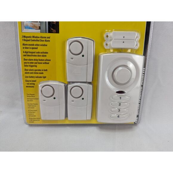 NEW GE Home Security Wireless Alarm Kit 3 Magnetic Window & 1 Keypad Controller - Picture 3 of 12